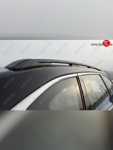 Рейлинги крыши АПС (Черные, с серыми поперечинами АЭРО, L1300) Haval F7 (2018-2024)  дорестайлинг, рестайлинг