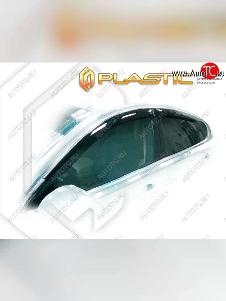 Дефлектора окон CA-Plastic Jaguar XF X250 седан (2007-2015) (Classic полупрозрачный, Без хром. молдинга)  в Самаре Самарской области