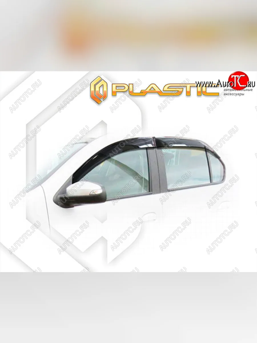 Дефлектора окон CA-Plastic Renault Logan 2 рестайлинг (2018-2025) (Classic полупрозрачный)  в Воронеже Воронежской области