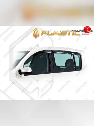 Дефлектора окон CA-Plastic (Classic полупрозрачный) Renault Sandero Stepway  2 (2014-2022) дорестайлинг, рестайлинг