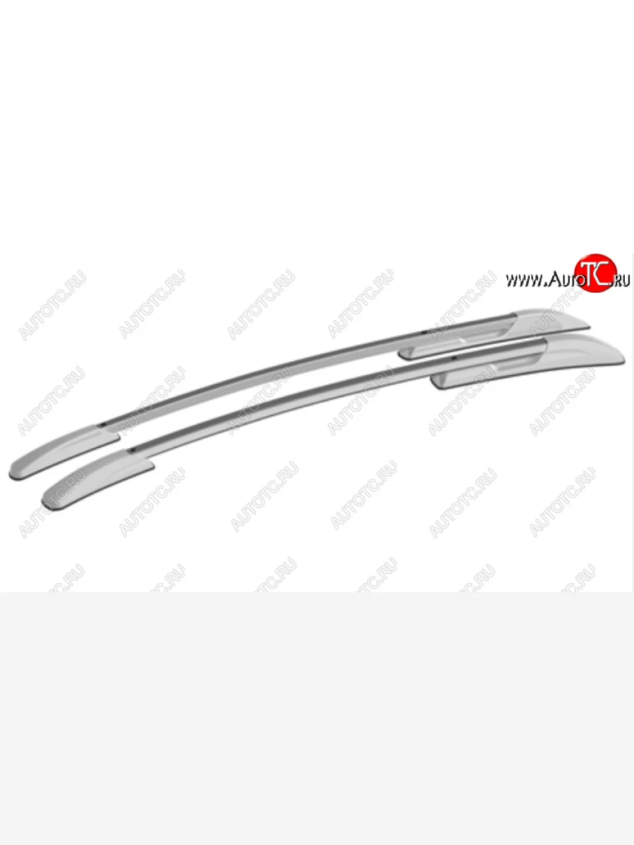 Рейлинги АПС Лада ВАЗ XRAY (2016-2022) (Серебристые, поперечины серые, крепление скоба, L1300)  в Воронеже Воронежской области