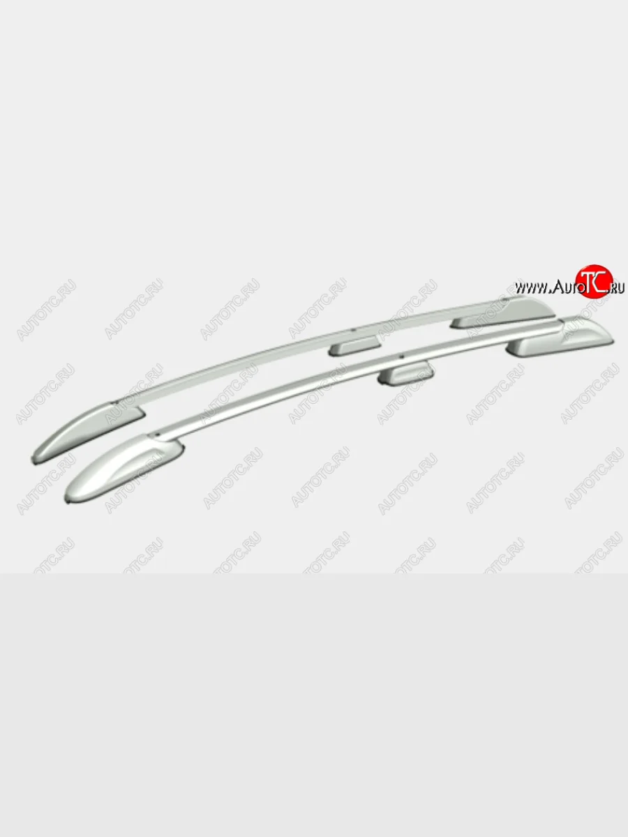 Рейлинги АПС  Mazda 3/Axela (2003-2009) BK (Серебристые, поперечины серые, крепление скоба, L1300)  в Самаре Самарской области