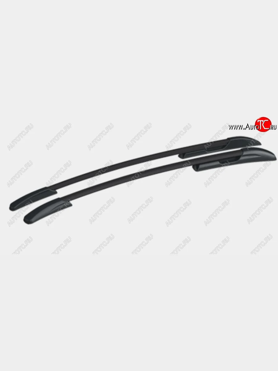 Рейлинги АПС  Mazda CX-5 (2011-2017) KE (Черные, поперечины серые, крепление скоба, L1300)  в Самаре Самарской области