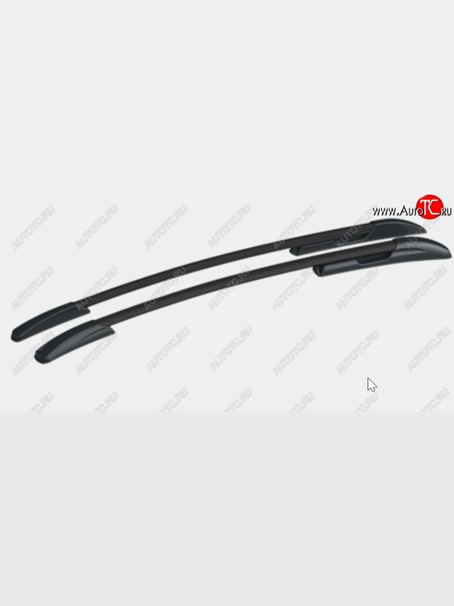 Рейлинги крыши АПС  Mazda CX-5 (2016-2025) KF (Черные, поперечины черные, крепление скоба, L1300)  в Самаре Самарской области