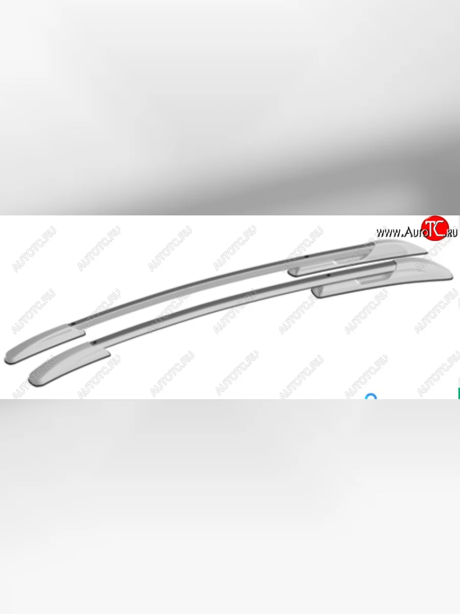 Рейлинги крыши АПС  Mazda CX-5 (2016-2025) KF (Серебристые, поперечины серые, крепление скоба, L1300)  в Самаре Самарской области