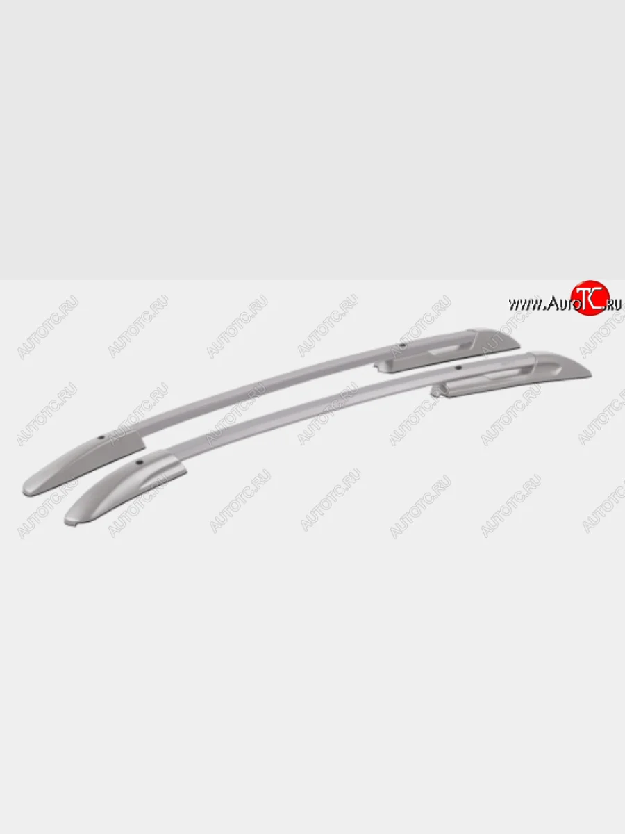 Комплект рейлингов АПС Hyundai Solaris RBr хэтчбэк дорестайлинг (2010-2014) (серебристые, без поперечин)  с доставкой в г. Керчь