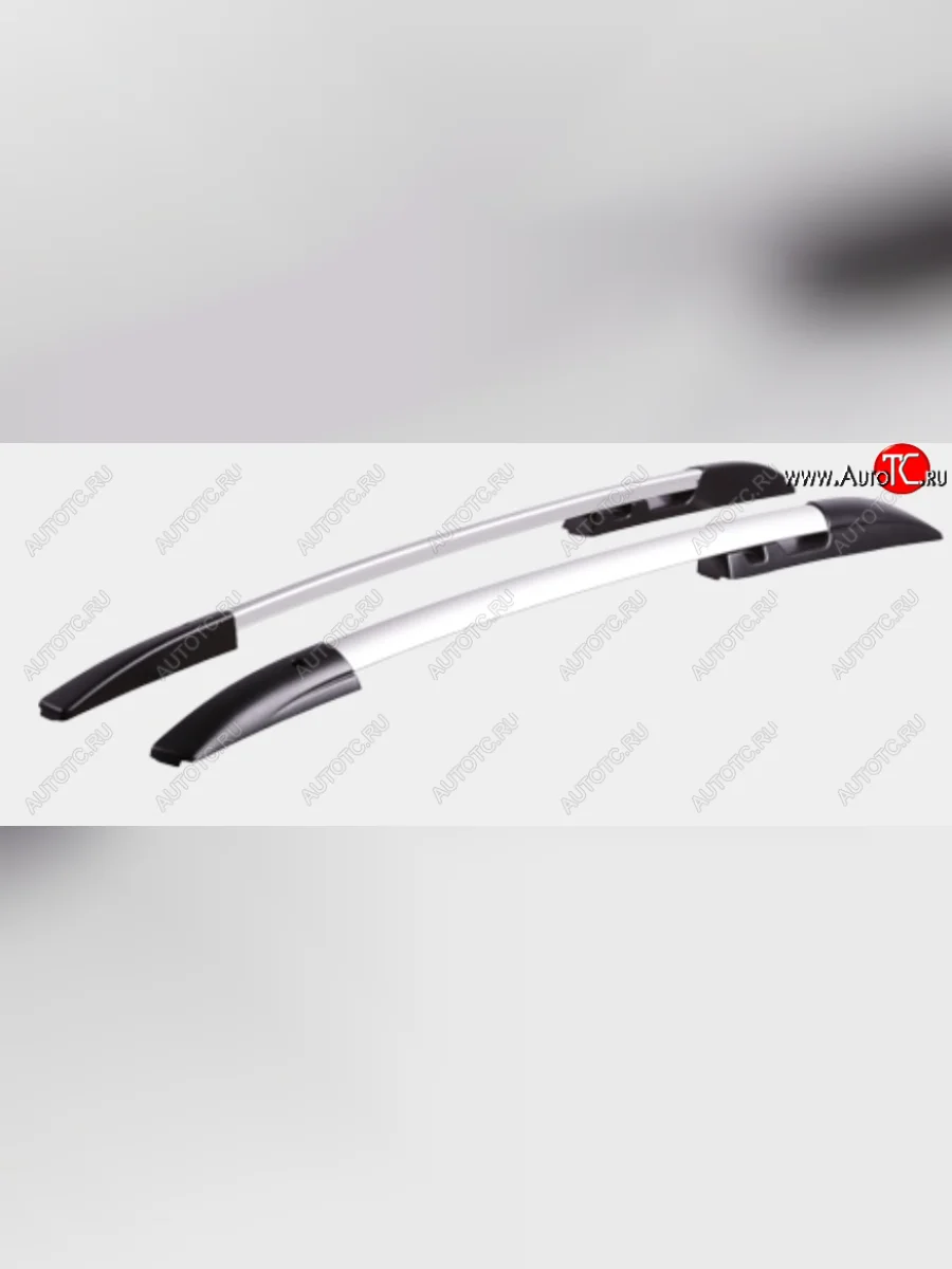 Рейлинги АПС Hyundai I30 2 GD дорестайлинг, хэтчбэк 5 дв. (2011-2015) (Черно-серые, поперечины серые, крепление скоба, L1300)  в Керчи Республика Крым