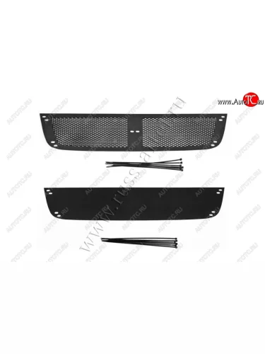 Комплект защиты (сетка и зимняя заглушка) в передний бампер Русская Артель (Поверхность текстурная) Suzuki Grand Vitara ( JT 3 двери,  JT 5 дверей) (2008-2012) 1-ый рестайлинг