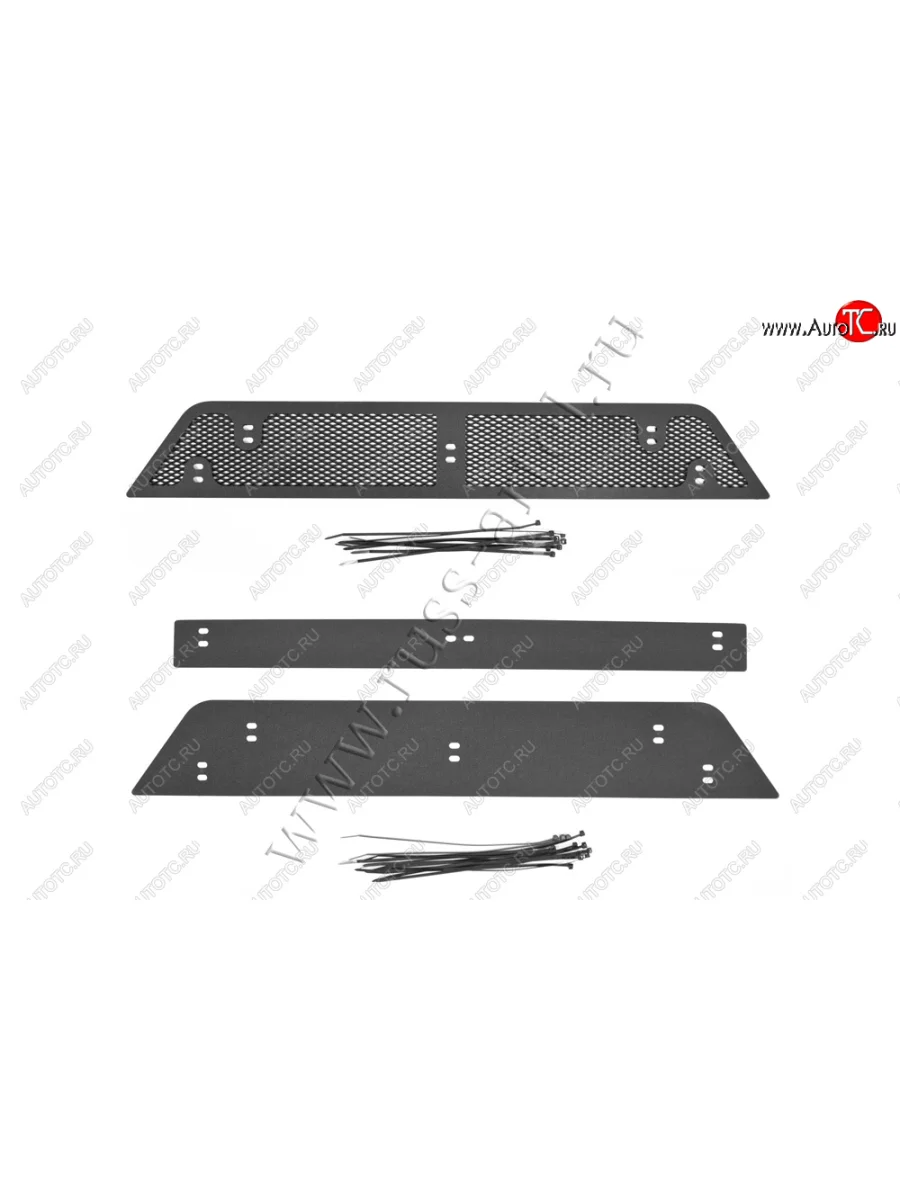 Комплект защиты (сетка и зимняя заглушка) в передний бампер Русская Артель Toyota RAV4 XA40 5 дв. рестайлинг (2015-2019) (Поверхность текстурная)  в Воронеже Воронежской области