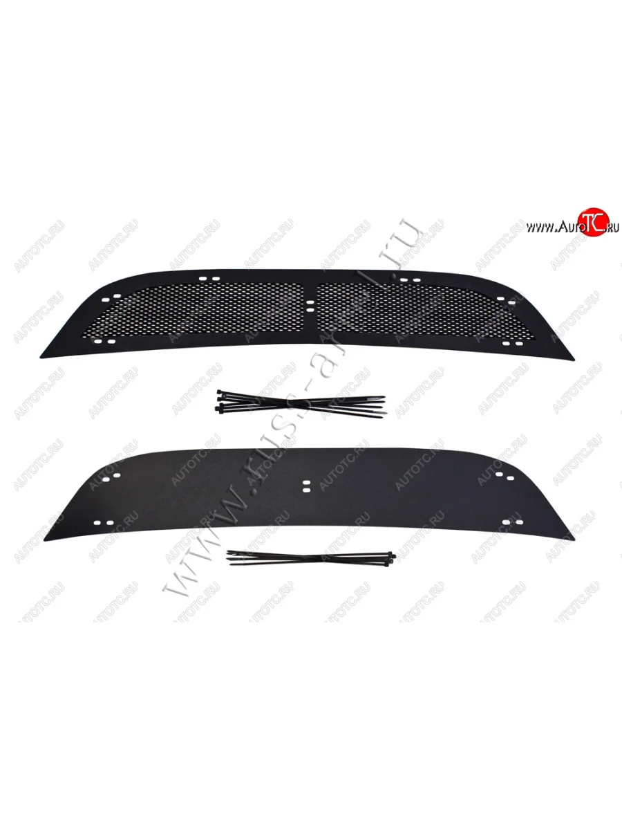 Комплект защиты (сетка и зимняя заглушка) в передний бампер Русская Артель Volkswagen Tiguan NF рестайлинг (2011-2017) (Поверхность текстурная)  в Самаре Самарской области