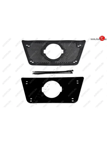 Комплект защиты (сетка и зимняя заглушка) решётки радиатора Русская Артель (Поверхность текстурная) Nissan Terrano  D10 (2013-2016) дорестайлинг