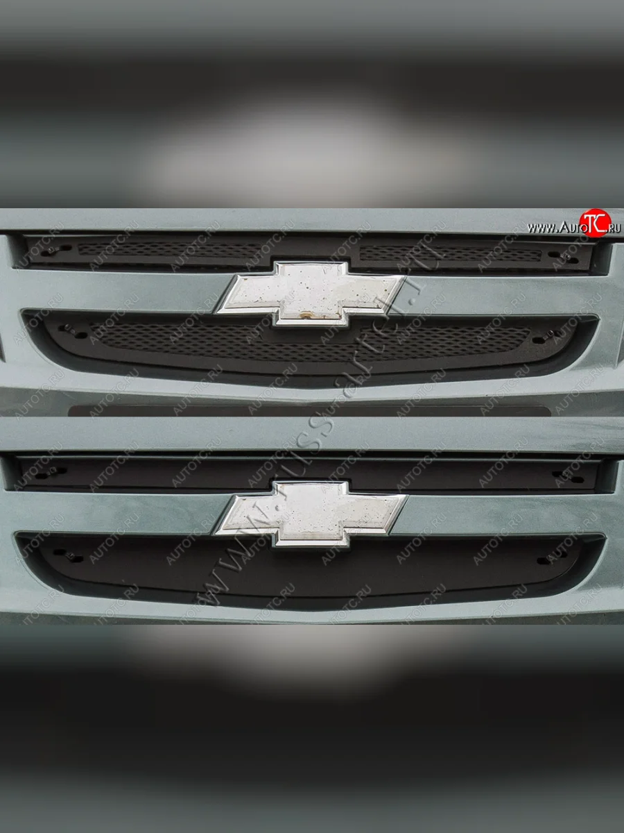 Комплект защиты (сетка и зимняя заглушка) решётки радиатора Русская Артель Лада ВАЗ 2123 (Нива Шевроле) 1 рестайлинг (2009-2020) (Поверхность текстурная)  в Керчи Республика Крым