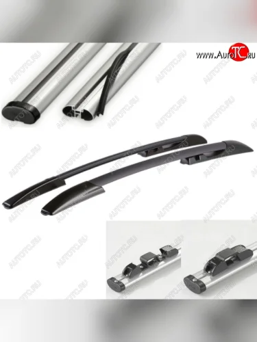 Черные, поперечины серые, крепление скоба, L1300 12709р Черные, поперечины серые, крепление скоба, L1300 12709р