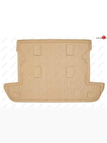 Коврик багажника (полиуретан, 7 мест) Element Lexus LX570  J200 (2007-2015) дорестайлинг, 1-ый рестайлинг (Бежевый)