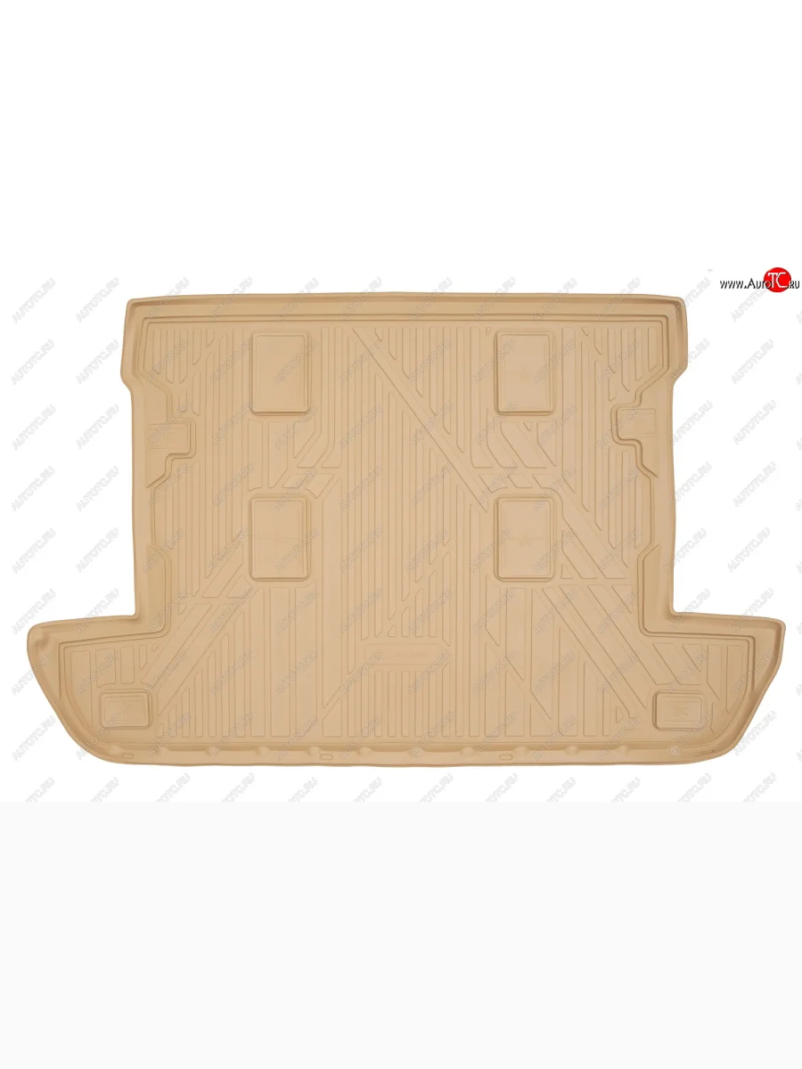 Коврик багажника (полиуретан, 7 мест) Element Lexus LX570 J200 1-ый рестайлинг (2012-2015) (Бежевый)  с доставкой в г. Пермь