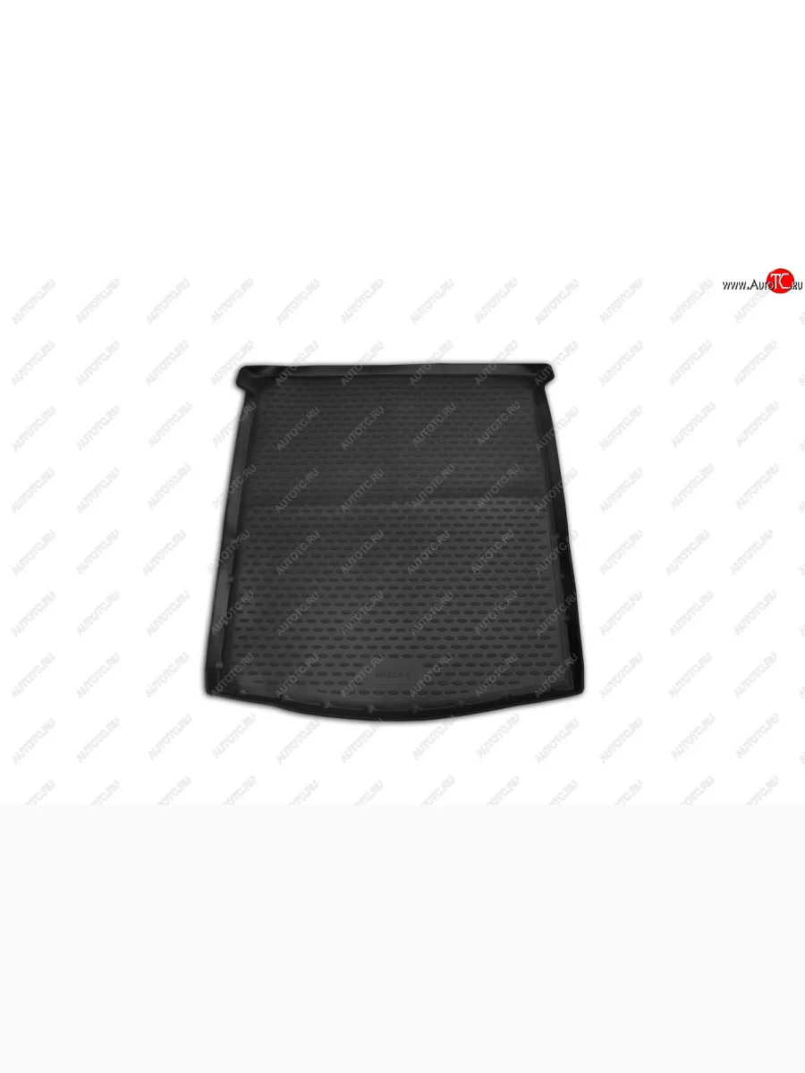 Коврик багажника (полиуретан) Element Mazda 6 GJ дорестайлинг седан (2012-2015) (Чёрный)  в Самаре Самарской области