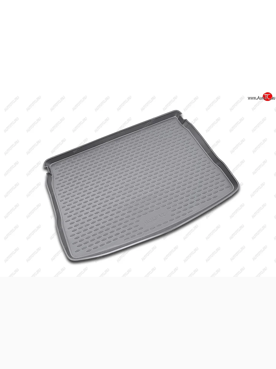 Коврик багажника (полноразмерное колесо, полиуретан) Element  Volkswagen Golf (2008-2014) 6 Mk6 (Серый)  в Воронеже Воронежской области