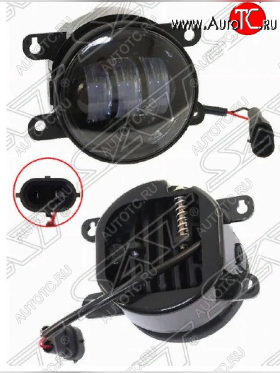 Универсальная противотуманная фара (551-2007/LH=RH/диодная) Honda Fit GP,GK дорестайлинг (2013-2015) (белый свет) с доставкой в г. Кемерово