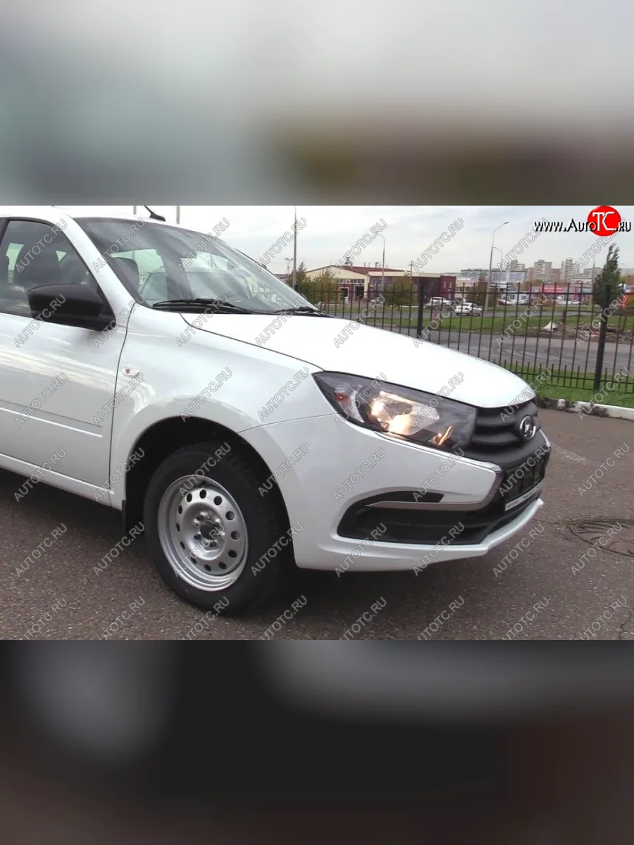 Переднее правое крыло в сборе (катафорез) (с отв. под повторитель) Стандартное Лада ВАЗ Гранта FL 2191 лифтбек (2018-2025) (Окрашенное)  в Самаре Самарской области