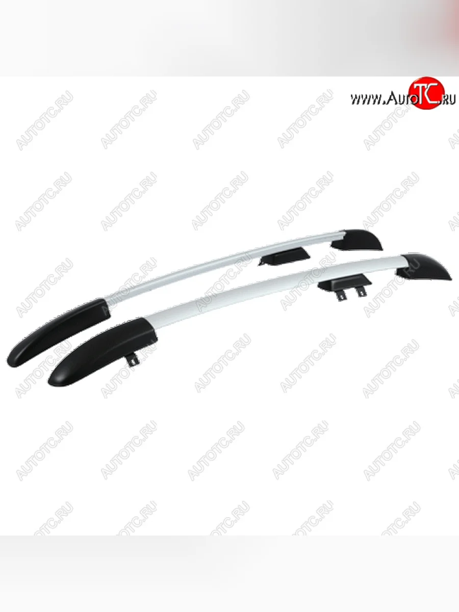 Рейлинги АПС Renault Logan 2 дорестайлинг (2014-2018) (Черно-серые, без поперечин)  в Самаре Самарской области