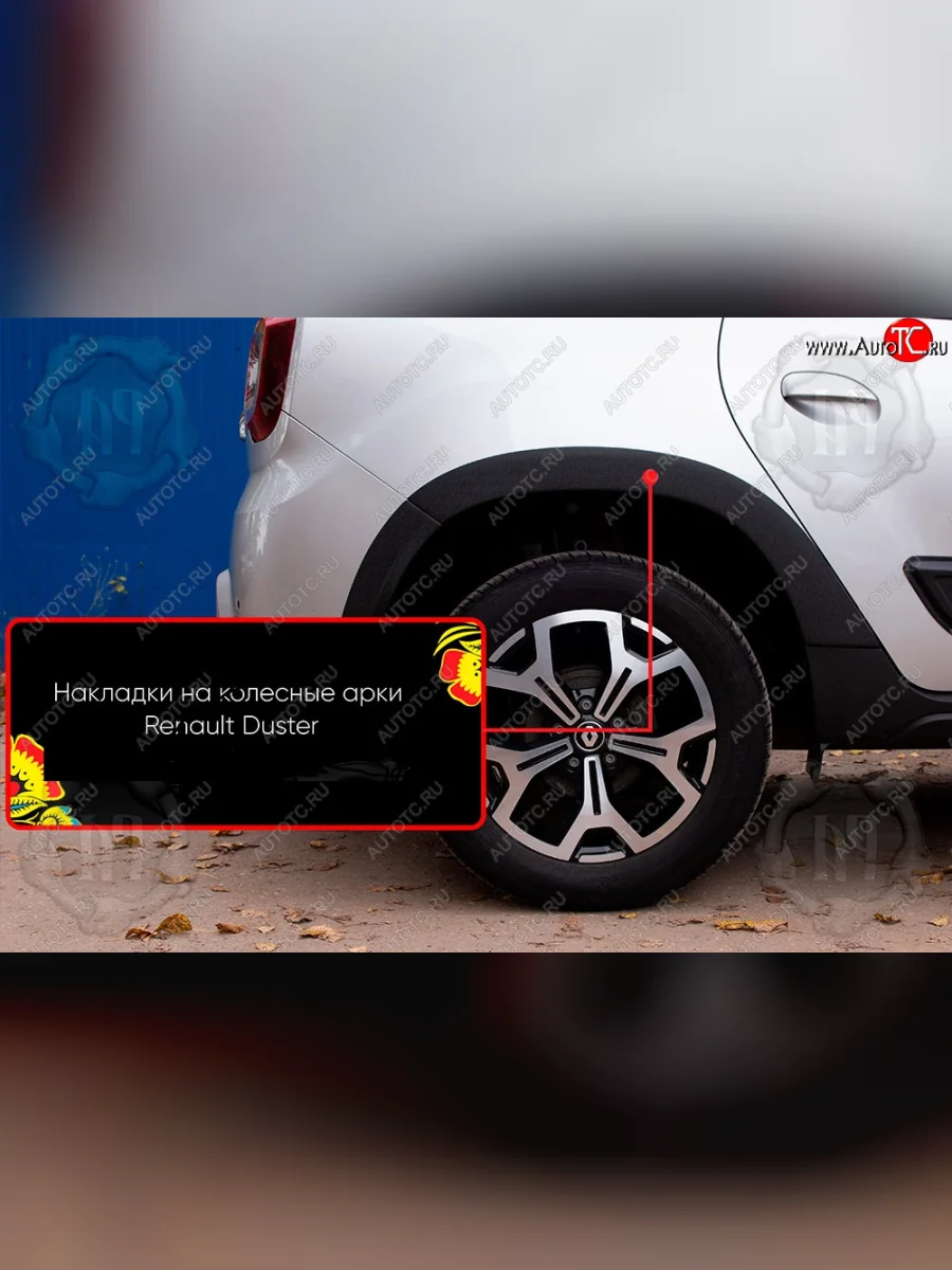 Задняя правая накладка на колесные арки Русская Артель  Renault Duster (2021-2024) HM (Поверхность текстурная)  с доставкой в г. Керчь
