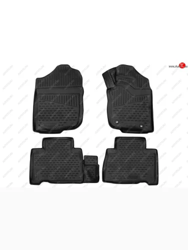 Коврики салона (полиуретан) Element 3D (Чёрные) Toyota Harrier  XU60 (2013-2020) дорестайлинг, рестайлинг