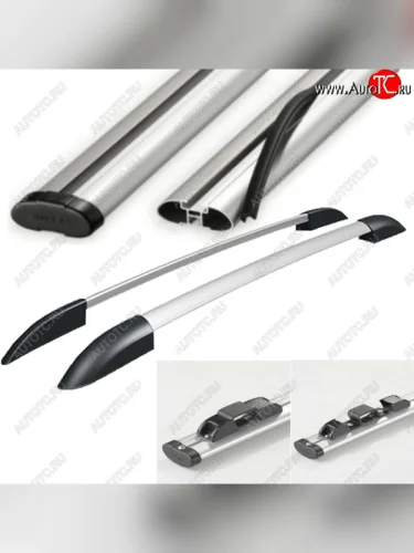 Черно-серые с серыми поперечинами, крепление скоба, L1300 12314р Черно-серые с серыми поперечинами, крепление скоба, L1300 12314р