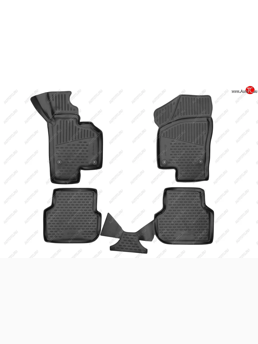 Коврики салона (полиуретан) Element 3D  Volkswagen Jetta (2018-2022) A7 (Чёрные)  в Самаре Самарской области