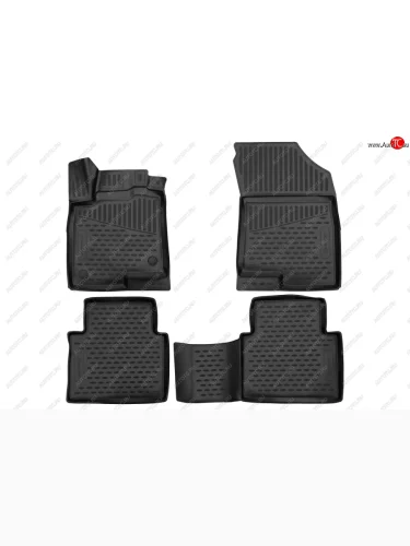 Коврики салона (полиуретан) Element 3D (Чёрные) Haval Jolion дорестайлинг (2020-2024)