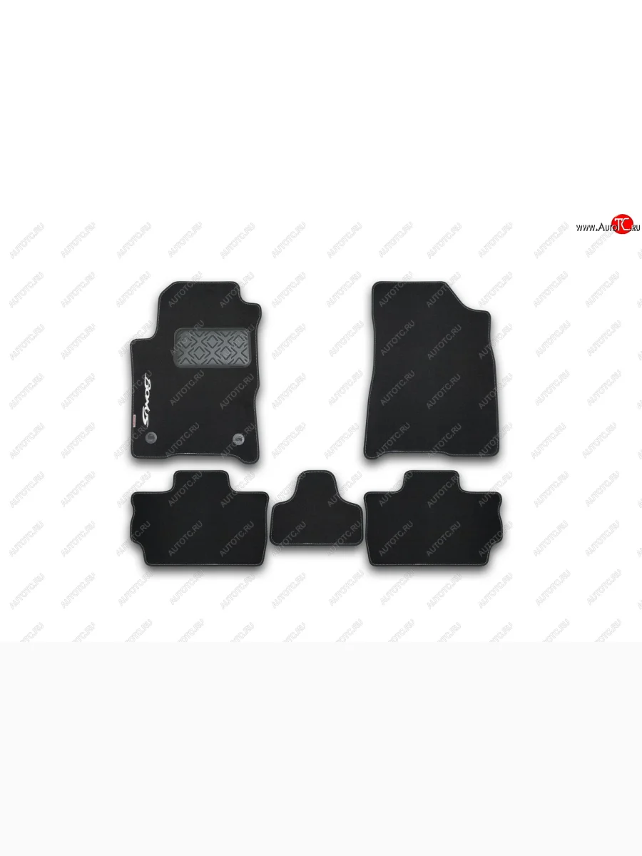 Коврик багажника (текстиль) Element Chery Bonus (A13) лифтбэк (2011-2016) (Чёрные)  в Перми Пермском крае