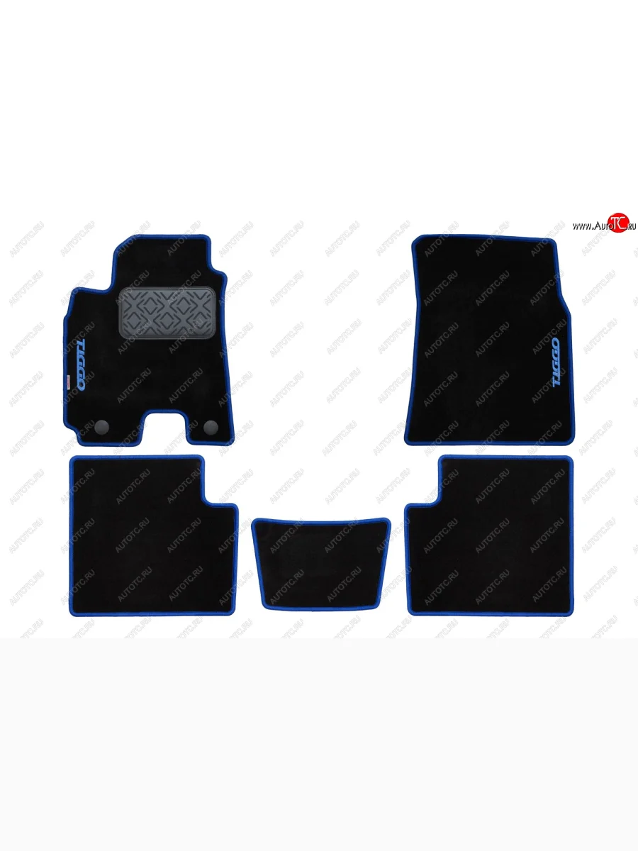 Коврики салона (текстиль) Element  Chery Tiggo 3 (2014-2020) (Чёрные)  в Самаре Самарской области