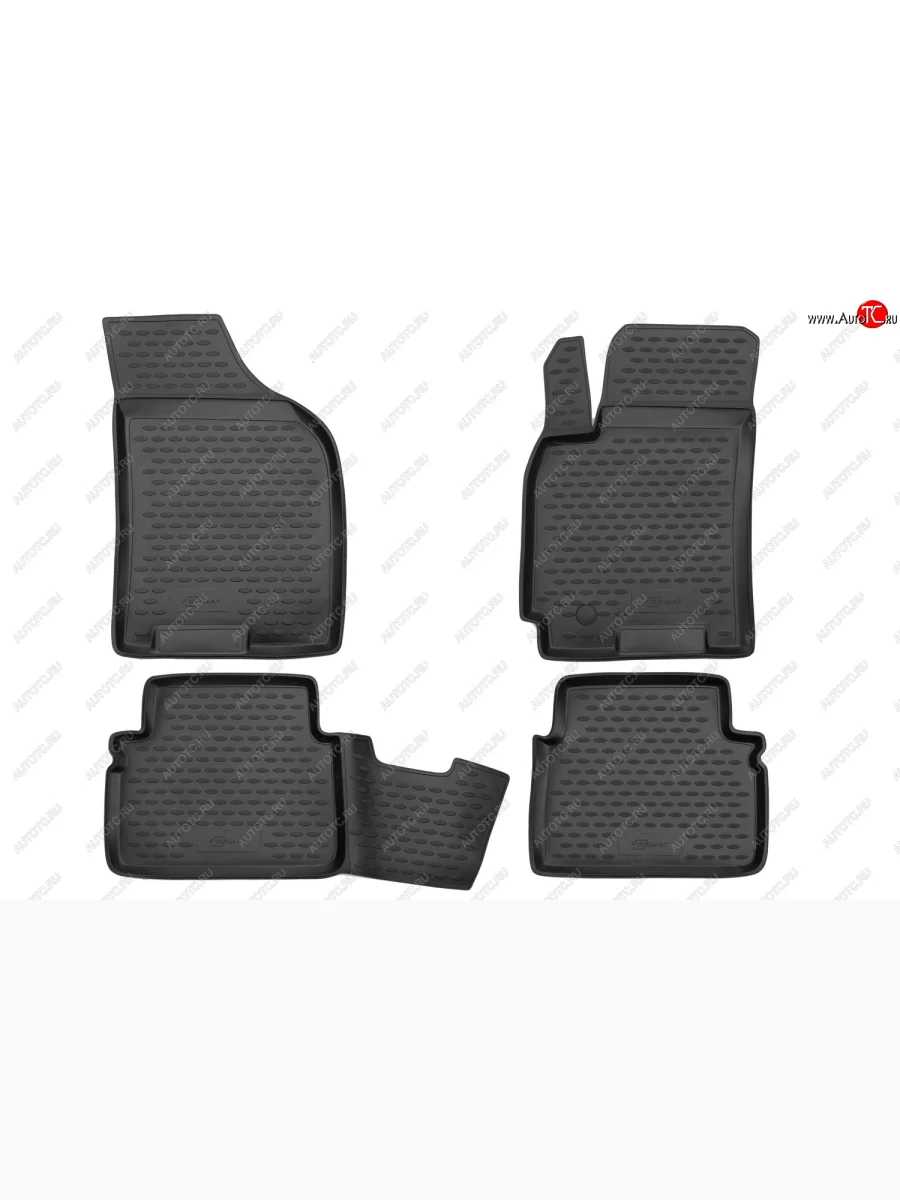 Коврики салона (повышенная износостойкость) FORMAT Chevrolet Lacetti хэтчбек (2002-2013) (Чёрные)  в Самаре Самарской области