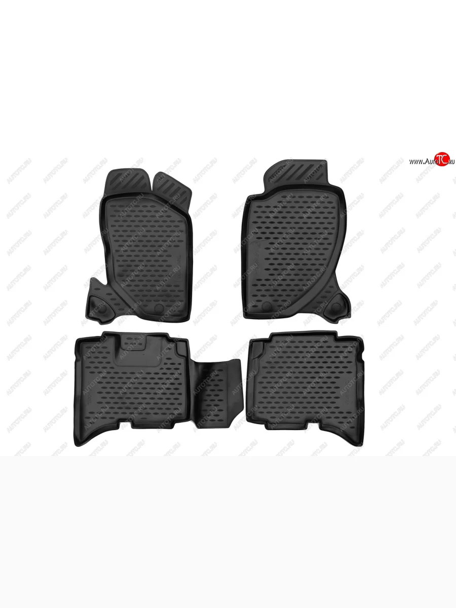 Коврики салона (полиуретан) Element Haval H5 рестайлинг (2020-2023) (Чёрные)  с доставкой в г. Керчь