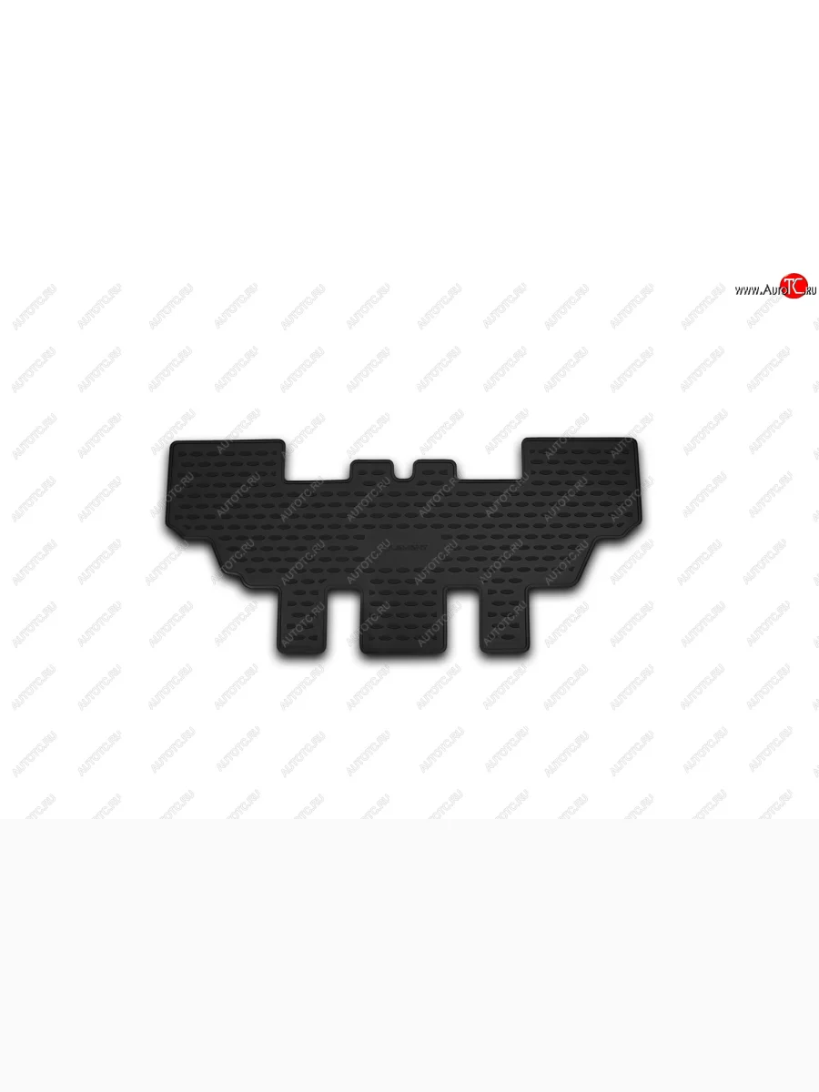 Коврик салона (3 ряд, полиуретан) Element KIA Carens RP рестайлинг (2017-2019) (Чёрный)  в Перми Пермском крае