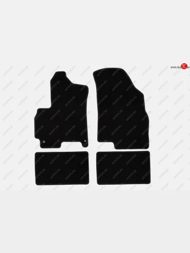 Коврики салона (текстиль) Klever Econom (Чёрные) Chery Tiggo 4 1-ый рестайлинг (2018-2023)