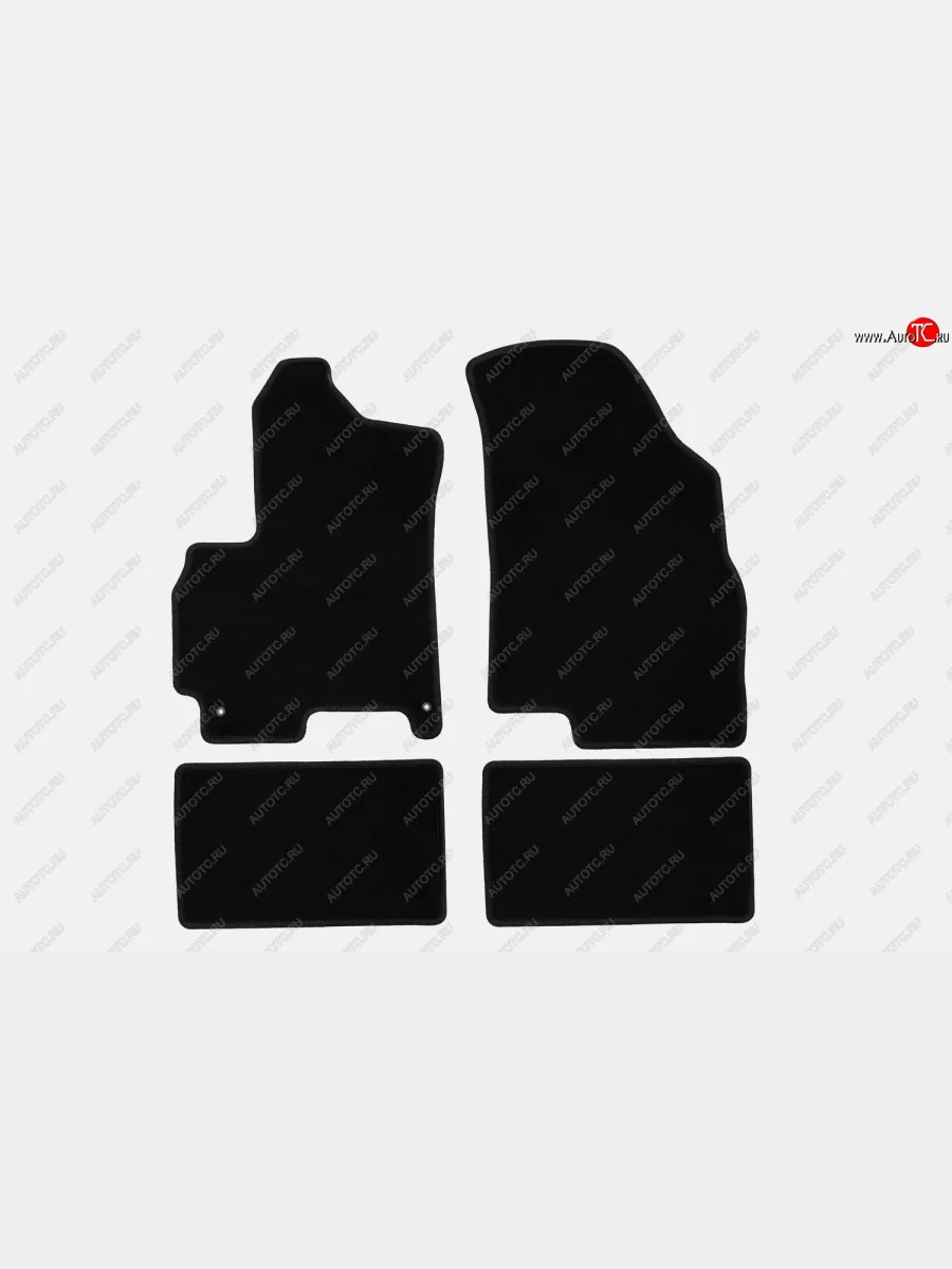 Коврики салона (текстиль) Klever Econom Chery Tiggo 4 1-ый рестайлинг (2018-2023) (Чёрные)  в Керчи Республика Крым