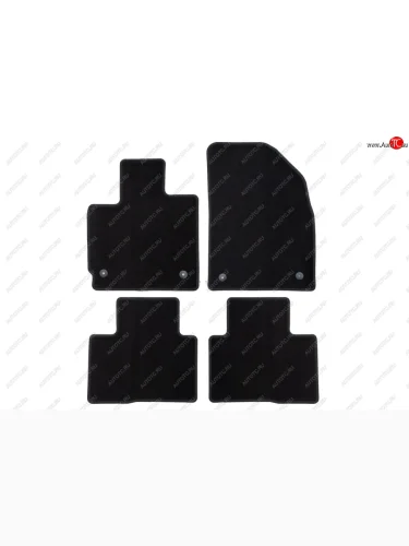 Коврики салона (текстиль) Klever Econom (Чёрные) EXEED TXL (2021-2025) 1-ый рестайлинг