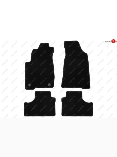 Коврики салона (текстиль) Klever Econom (Чёрные) Chevrolet Niva 2123 рестайлинг (2009-2020)