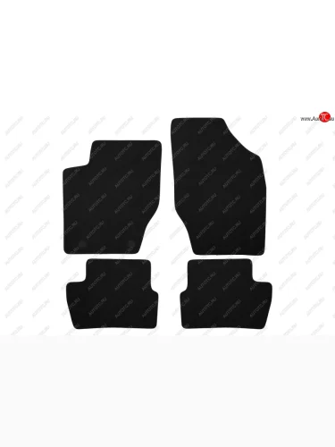 Коврики салона (текстиль) Klever Econom (Чёрные) CITROEN C4 (2004-2011)  дорестайлинг, хэтчбэк 5 дв.,  рестайлинг, хэтчбэк 5 дв.