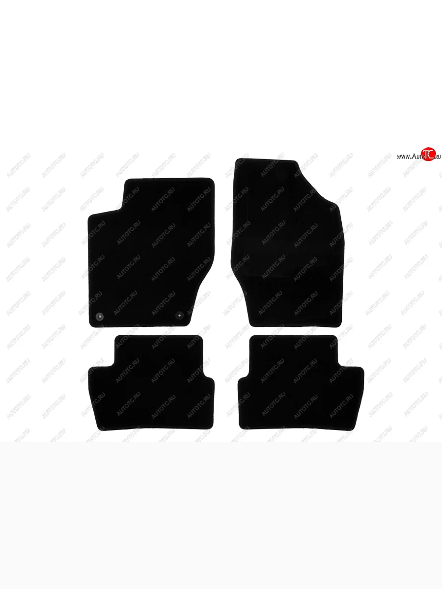 Коврики салона (текстиль) Klever Econom CITROEN C4 B7 седан рестайлинг (2015-2022) (Чёрные)  с доставкой в г. Керчь