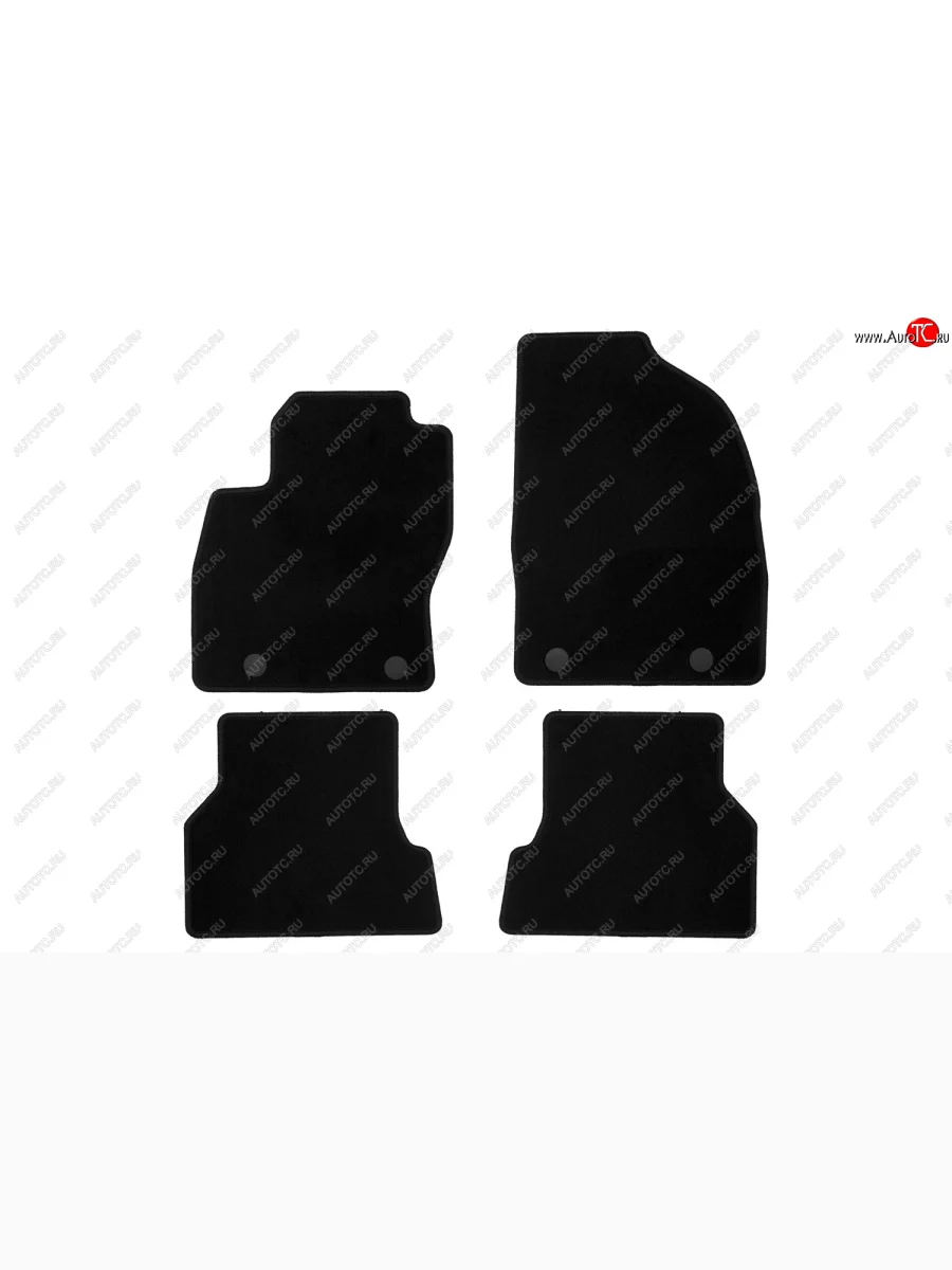 Коврики салона (текстиль) Klever Econom Ford Focus 2 седан рестайлинг (2007-2011) (Чёрные)  в Керчи Республика Крым