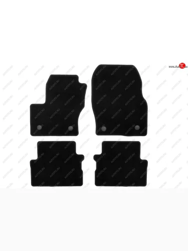 Коврики салона (текстиль) Klever Econom (Чёрные) Ford Kuga 2 рестайлинг (2016-2019)