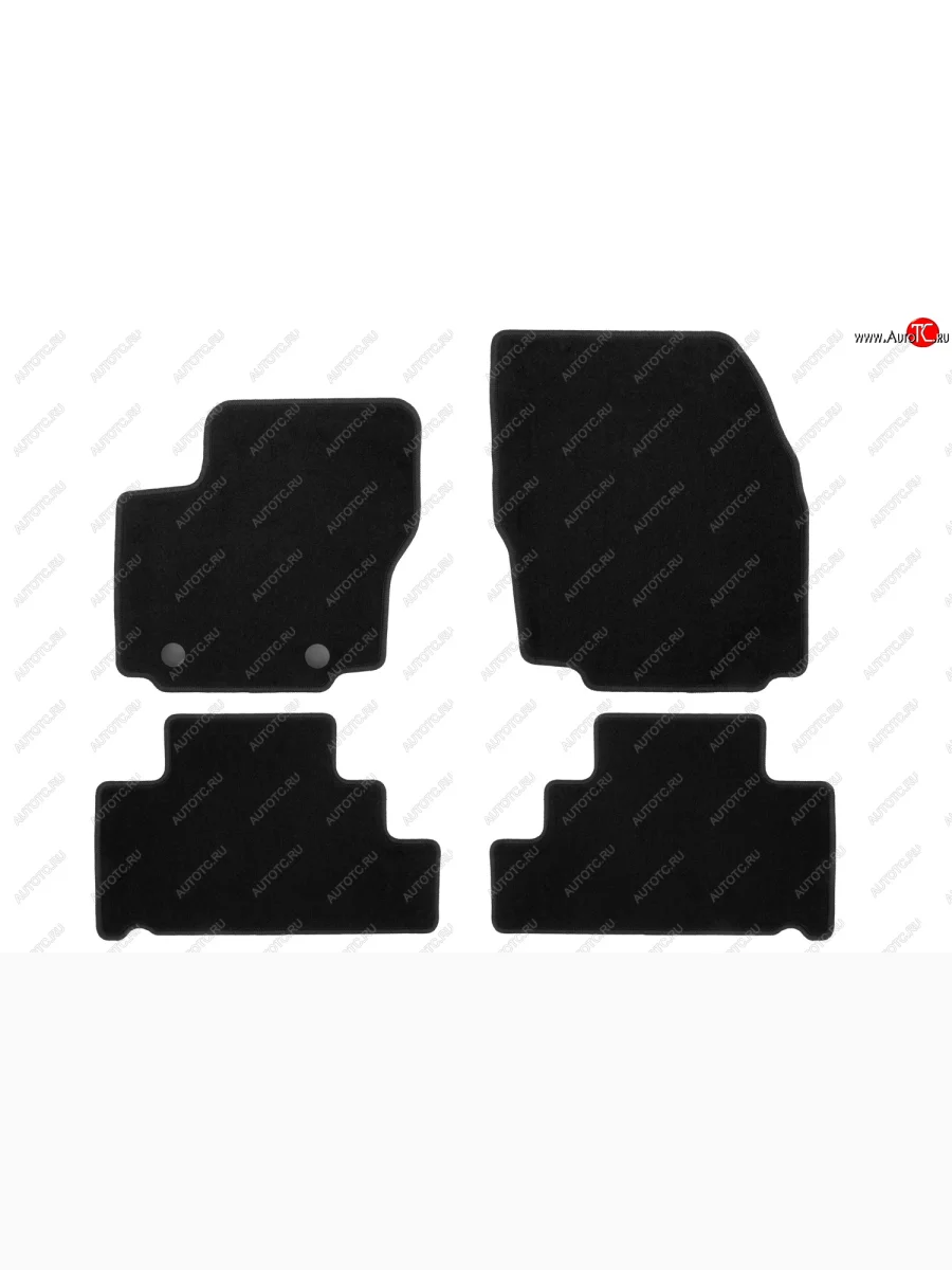 Коврики салона (текстиль) Klever Econom Ford S-Max 1 рестайлинг (2010-2015) (Чёрные)  с доставкой в г. Керчь