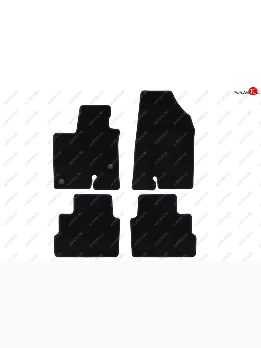 Коврики салона (текстиль) Klever Econom Haval Dargo (2022-2025) (Чёрные)  с доставкой в г. Керчь