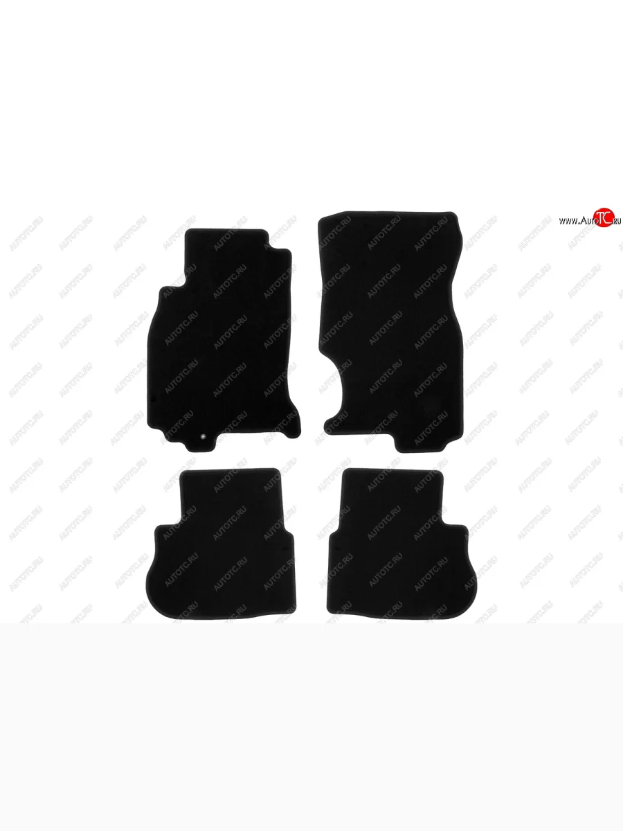 Коврики салона (текстиль) Klever Econom INFINITI FX45 S50 рестайлинг (2005-2009) (Чёрные)  с доставкой в г. Керчь