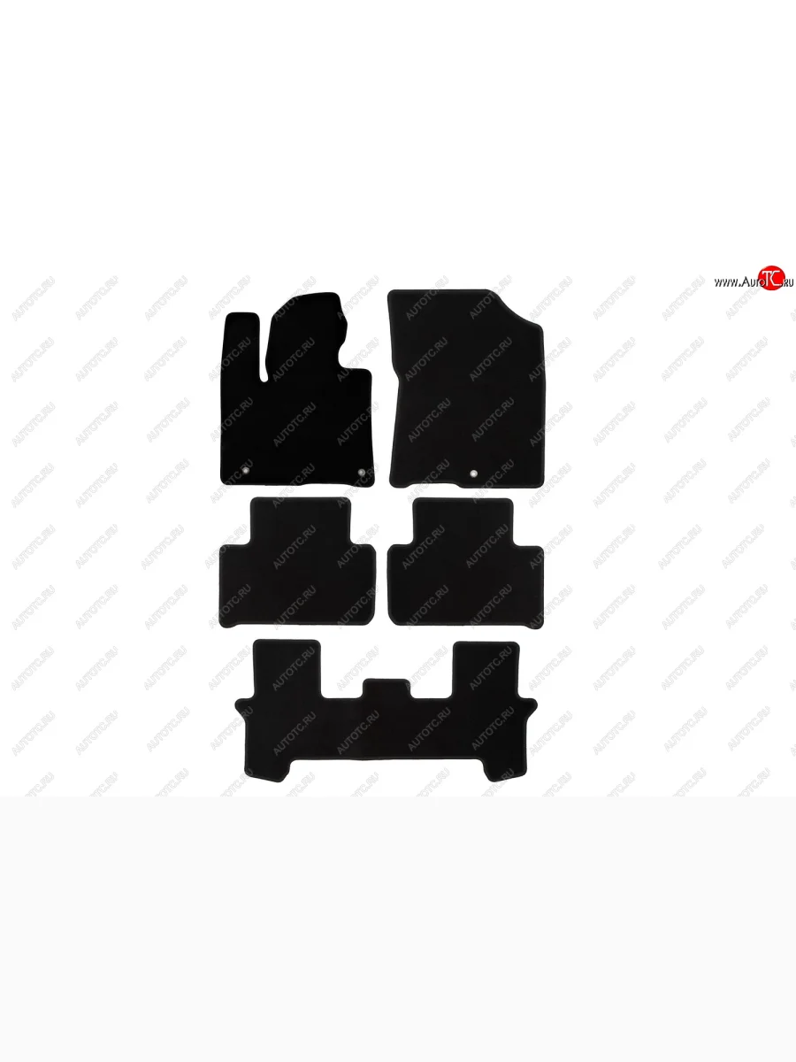 Коврики салона (текстиль) Klever Econom KIA Sorento MQ4 (2020-2022) (Чёрные)  в Самаре Самарской области