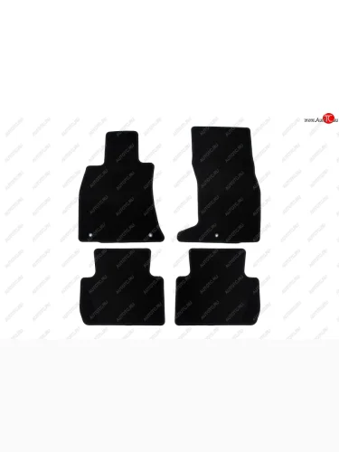 Коврики салона (текстиль) Klever Econom (Чёрные) KIA Stinger (2017-2025)