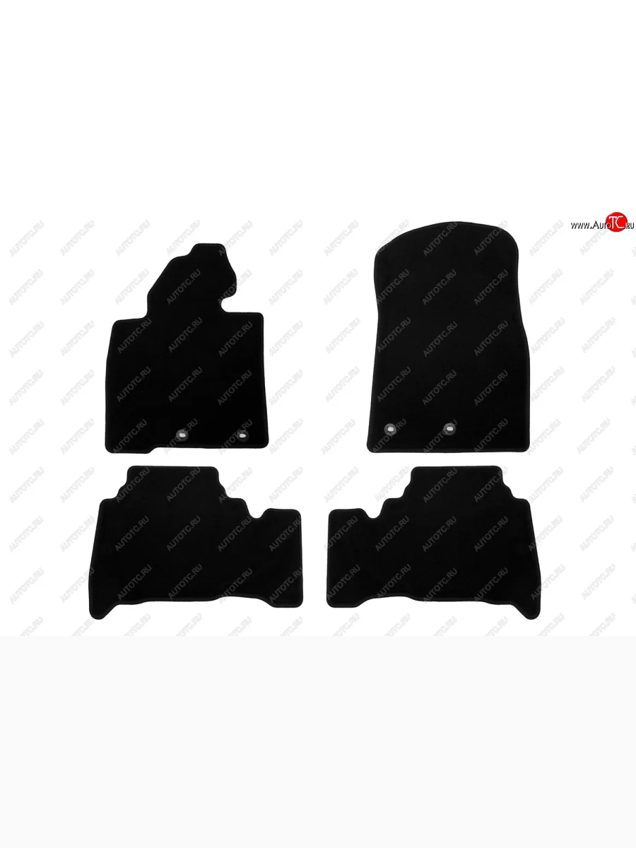 Коврики салона (текстиль) Klever Econom Lexus LX570 J200 2-ой рестайлинг (2015-2022) (Чёрные)  в Перми Пермском крае