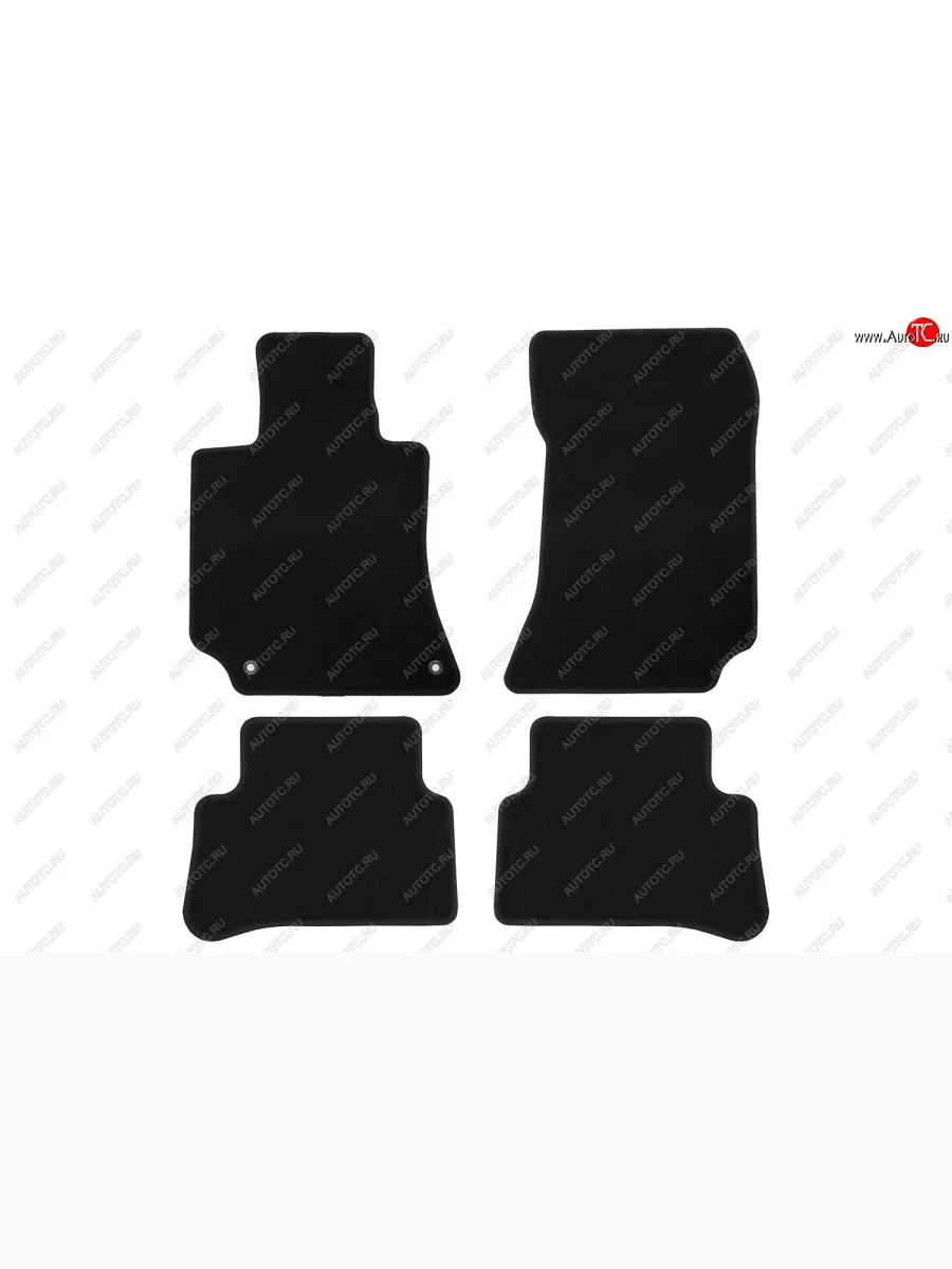 Коврики салона (текстиль) Klever Econom Mercedes-Benz E-Class W212 рестайлинг седан (2013-2017) (Чёрные)  в Самаре Самарской области