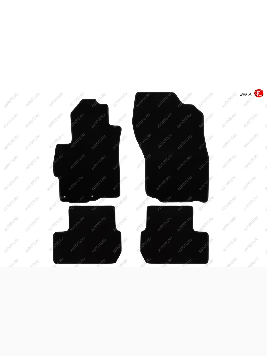 Коврики салона (текстиль) Klever Econom Mitsubishi Lancer 10 CY седан дорестайлинг (2007-2010) (Чёрные)  с доставкой в г. Керчь